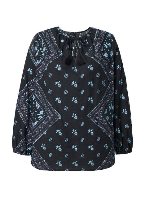 Halenka, áčkový střih, tunikový výstřih, dlouhé rukávy