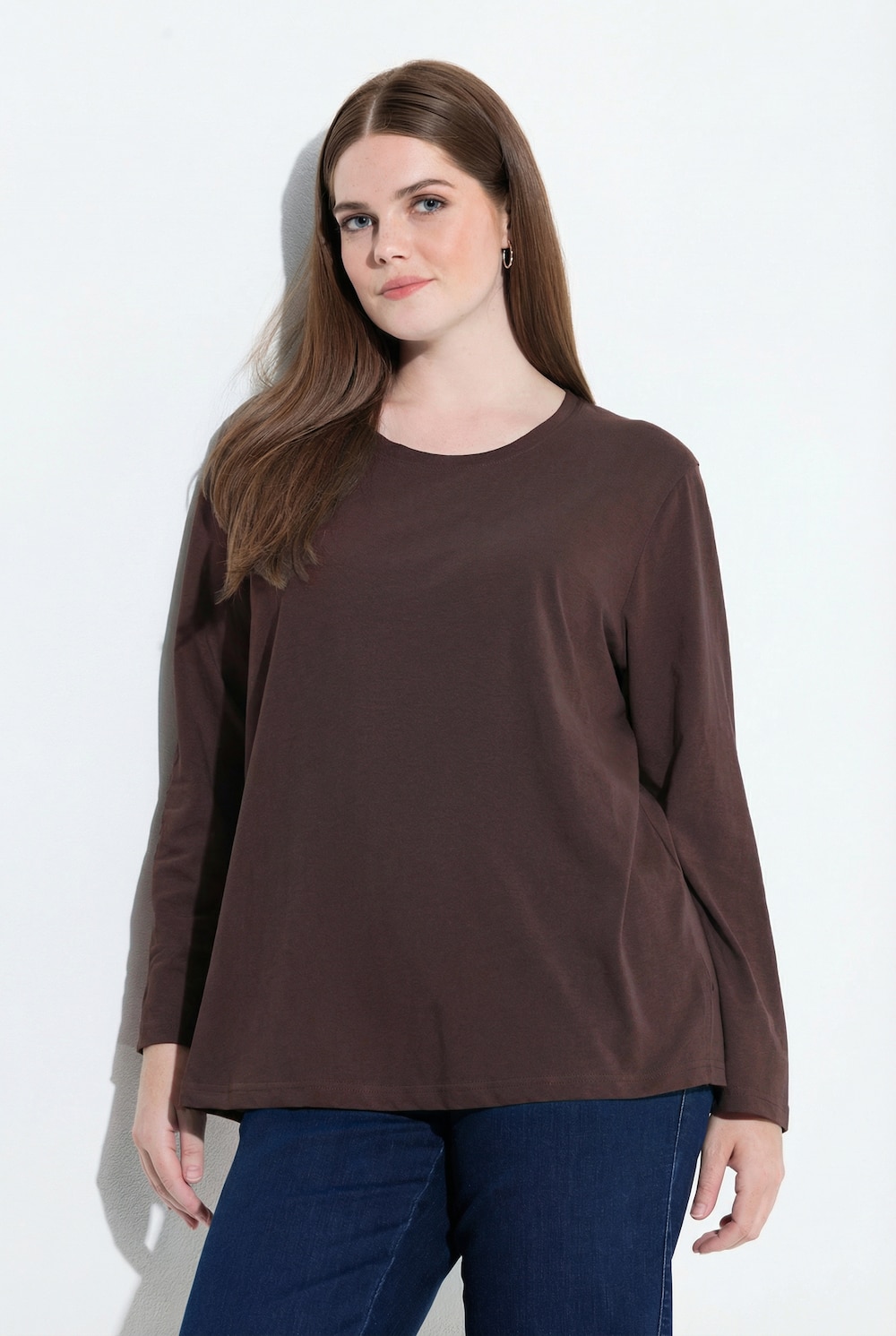 Shirt, Relaxed, Rundhalsausschnitt, Langarm