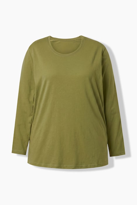 Shirt, Relaxed, Rundhalsausschnitt, Langarm