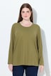 Shirt, Relaxed, Rundhalsausschnitt, Langarm