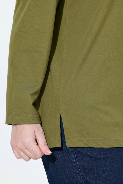Shirt, Relaxed, Rundhalsausschnitt, Langarm