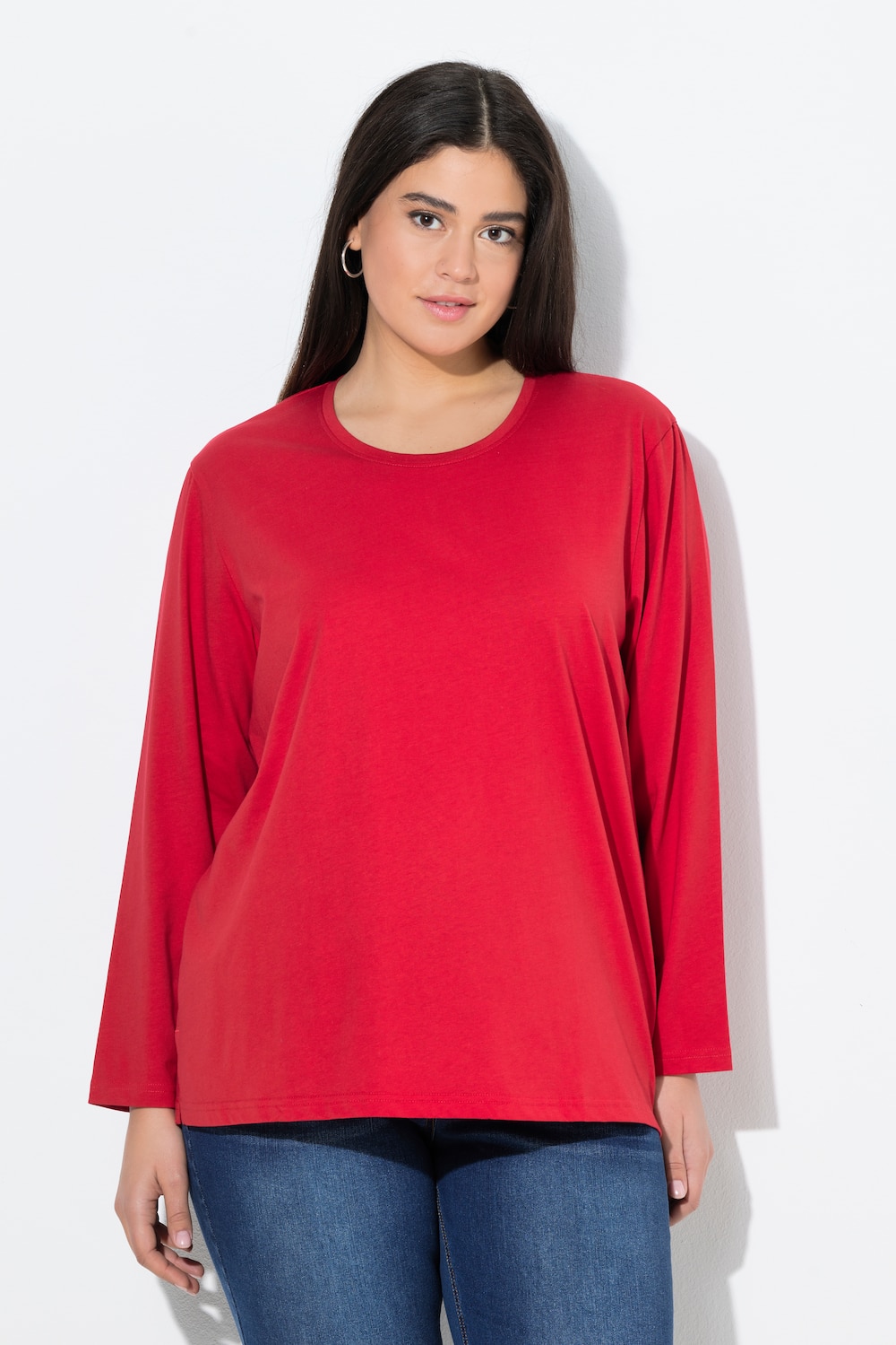 Große Größen Shirt, Damen, rot, Größe: 46/48, Baumwolle, Ulla Popken