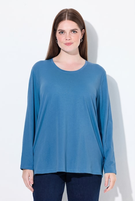 Shirt, Relaxed, Rundhalsausschnitt, Langarm