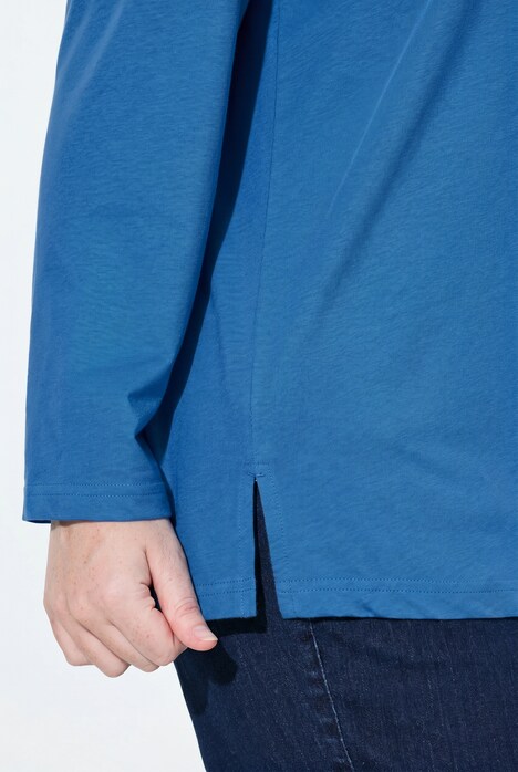 Shirt, relaxed, ronde hals, lange mouwen