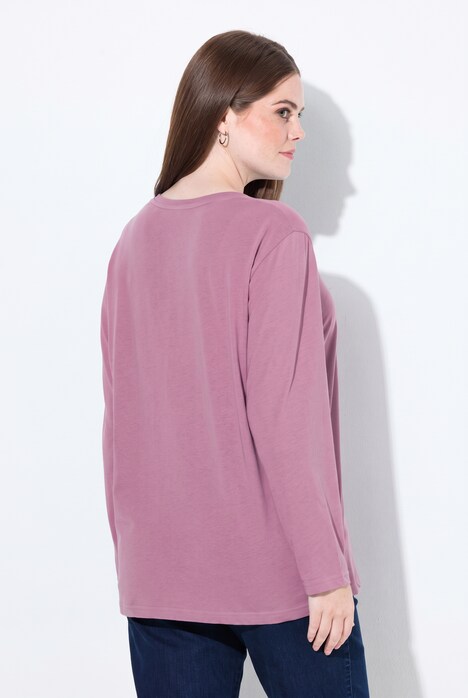 Shirt, Relaxed, Rundhalsausschnitt, Langarm