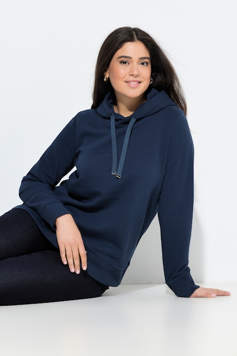 Hoodie, Rippbündchen, Kapuze, Langarm