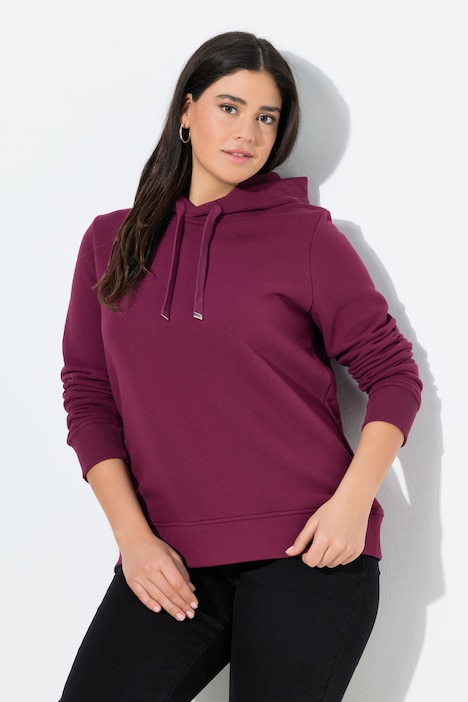 Hoodie, Rippbündchen, Kapuze, Langarm
