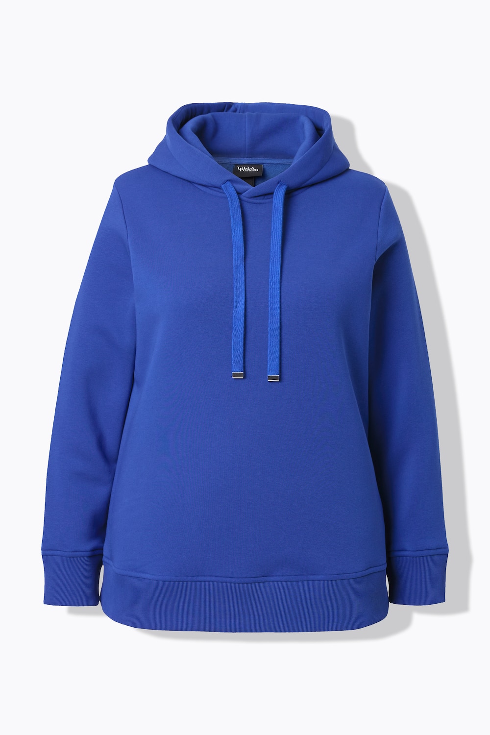 Stora storlekar Hoodie, Dam, blå, storlek: 66/68, Bomull/Polyester, Ulla Popken