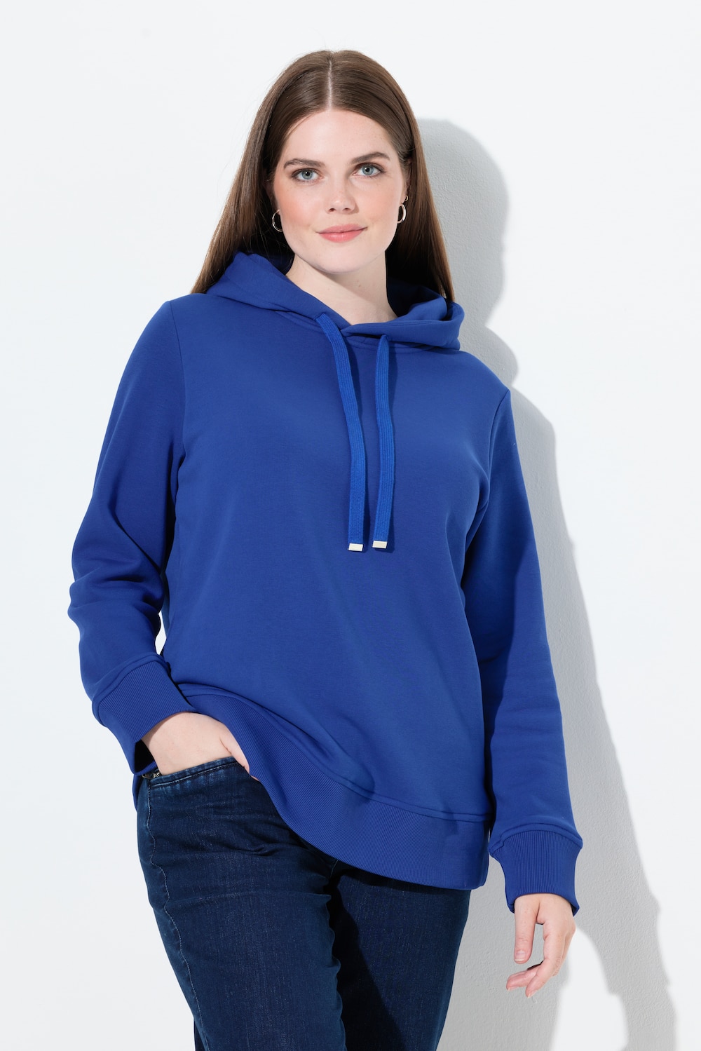 Super softer Hoodie, Rippbündchen, Kapuze, Langarm