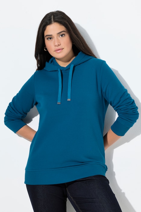Hoodie, Rippbündchen, Kapuze, Langarm