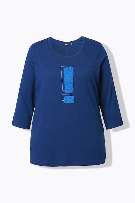 Shirt, Ausrufezeichen, Classic, Rundhals, 3/4-Arm