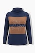 Sweatshirt, Oversized, Stehkragen, Langarm, Modalmix