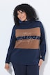 Sweatshirt, oversized, opstaande kraag, lange mouwen, modalmix