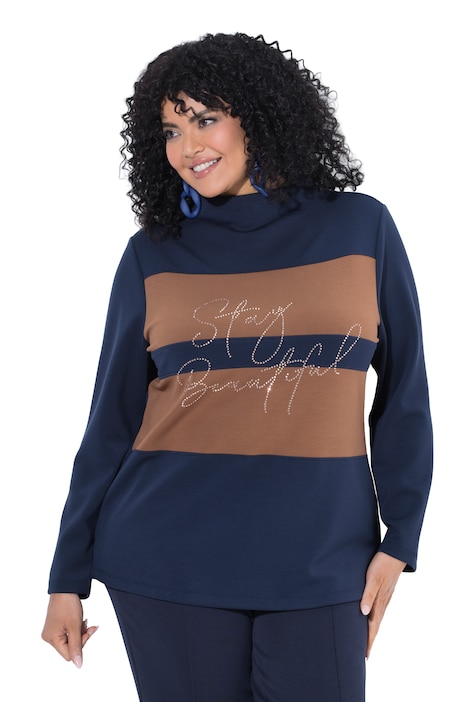 Mikina, oversize, stojáček, dlouhé rukávy, modal