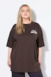 T-Shirt, oversized, Coffee-Rückenprint