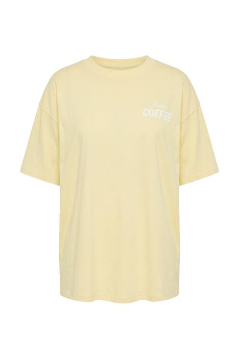 Tričko, oversize, potsik Coffee na zádech