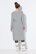 Maxi-jurk, A-lijn, ribjersey met strepen, lange mouwen