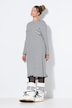 Maxi-jurk, A-lijn, ribjersey met strepen, lange mouwen