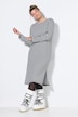 Maxi-jurk, A-lijn, ribjersey met strepen, lange mouwen