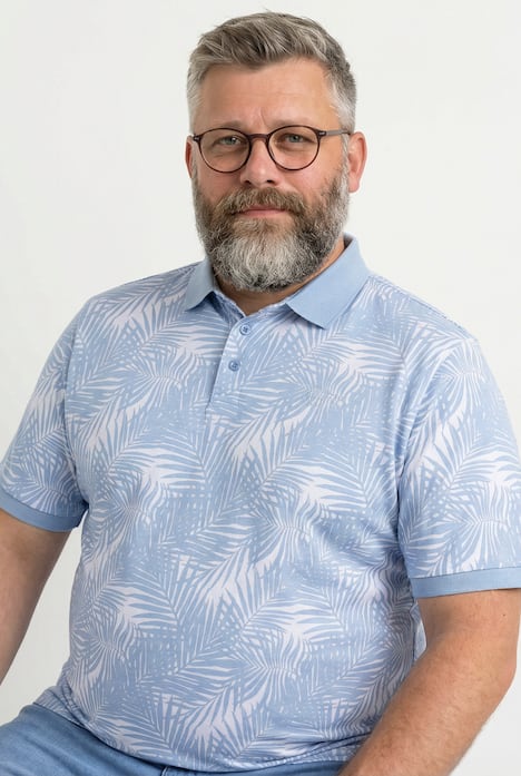 Boston Park Poloshirt, Brustprint, Halbarm, bis 84/86