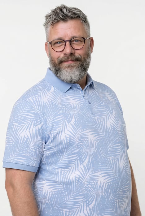 Boston Park Poloshirt, Brustprint, Halbarm, bis 84/86