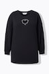 Sweatshirt, hart-cutout, lange ballonmouw