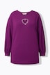 Sweatshirt, hart-cutout, lange ballonmouw