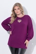 Sweatshirt, hart-cutout, lange ballonmouw