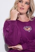 Sweatshirt, hart-cutout, lange ballonmouw