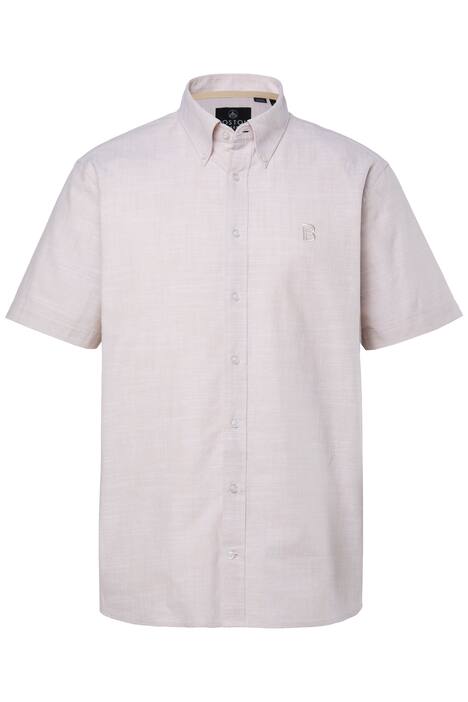 Košile, krátké rukávy, lněný vzhled