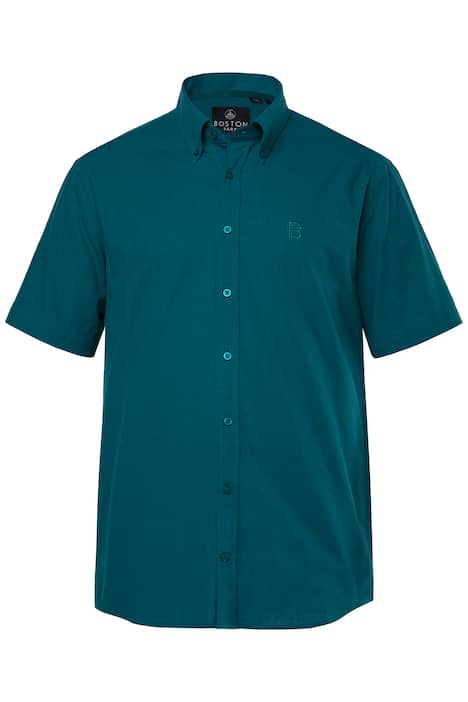 Košile, krátké rukávy, lněný vzhled