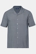 Men+ overhemd, korte mouwen, minimalistisch patroon, Cubaanse kraag, Cubaanse fit, tot 8XL