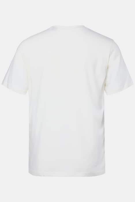 Men+ T-shirt, borstprint, korte mouwen, ronde hals, tot 8XL