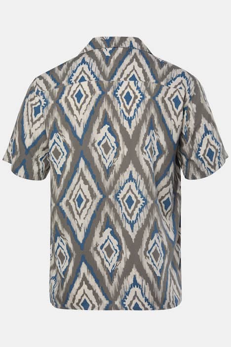 Men+ Hemd, Halbarm, Minimalmuster, Cubakragen, Cuba Fit, bis 8 XL