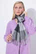 Foulard à carreaux et franges