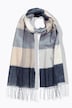 Sjaal, ruitpatroon, franjes