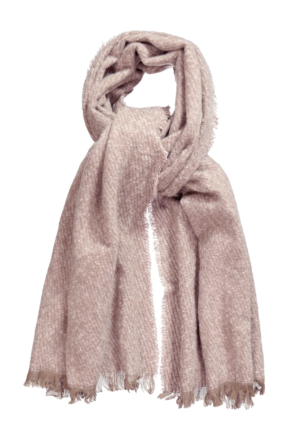 Stora storlekar Stickad halsduk, Dam, brun, storlek: One Size, Polyester, Ulla Popken