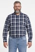 Men+ Leinenoptik-Karohemd, Langarm, Kentkragen, Comfort Fit, bis 8 XL