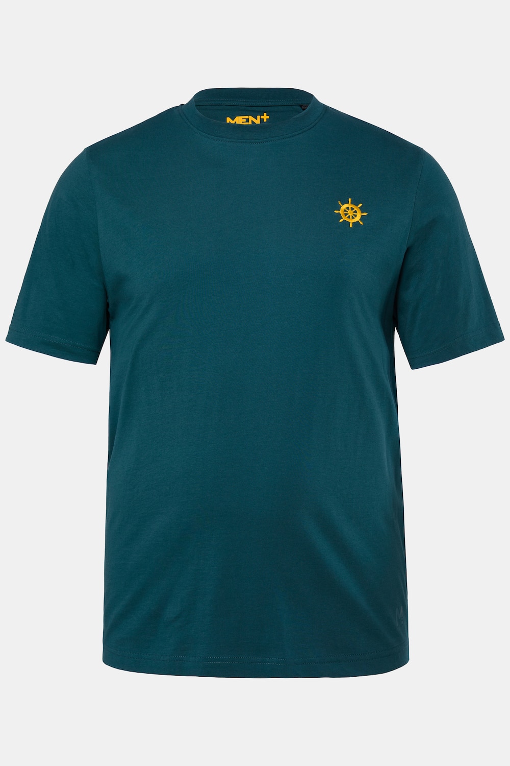 Men+ T-Shirt, Bruststick, Halbarm, Rundhals, bis 8 XL