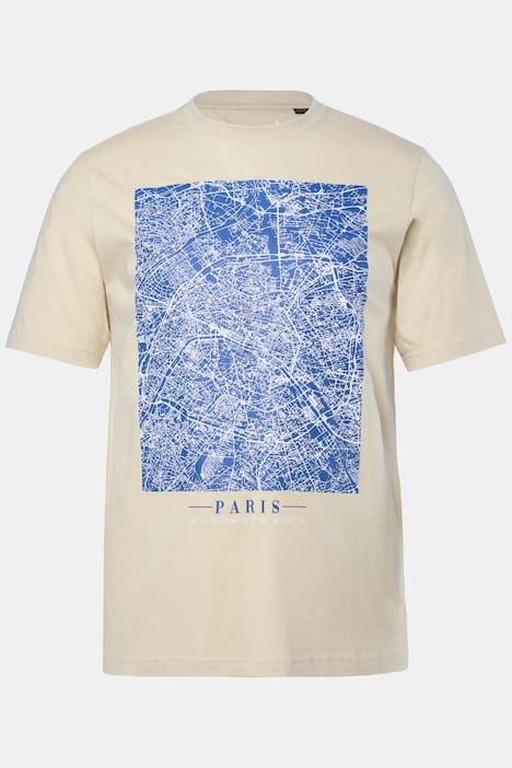 Men+ T-Shirt, Brustprint, Halbarm, Rundhals, bis 8 XL