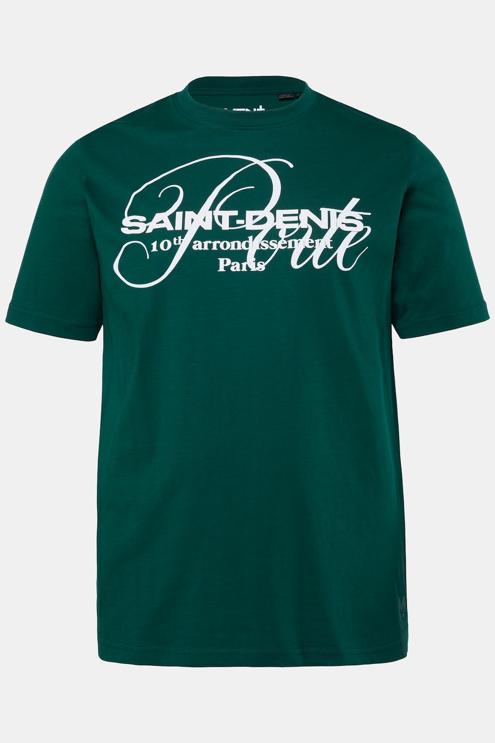 Men+ T-Shirt, Brustprint, Halbarm, Rundhals, bis 8 XL