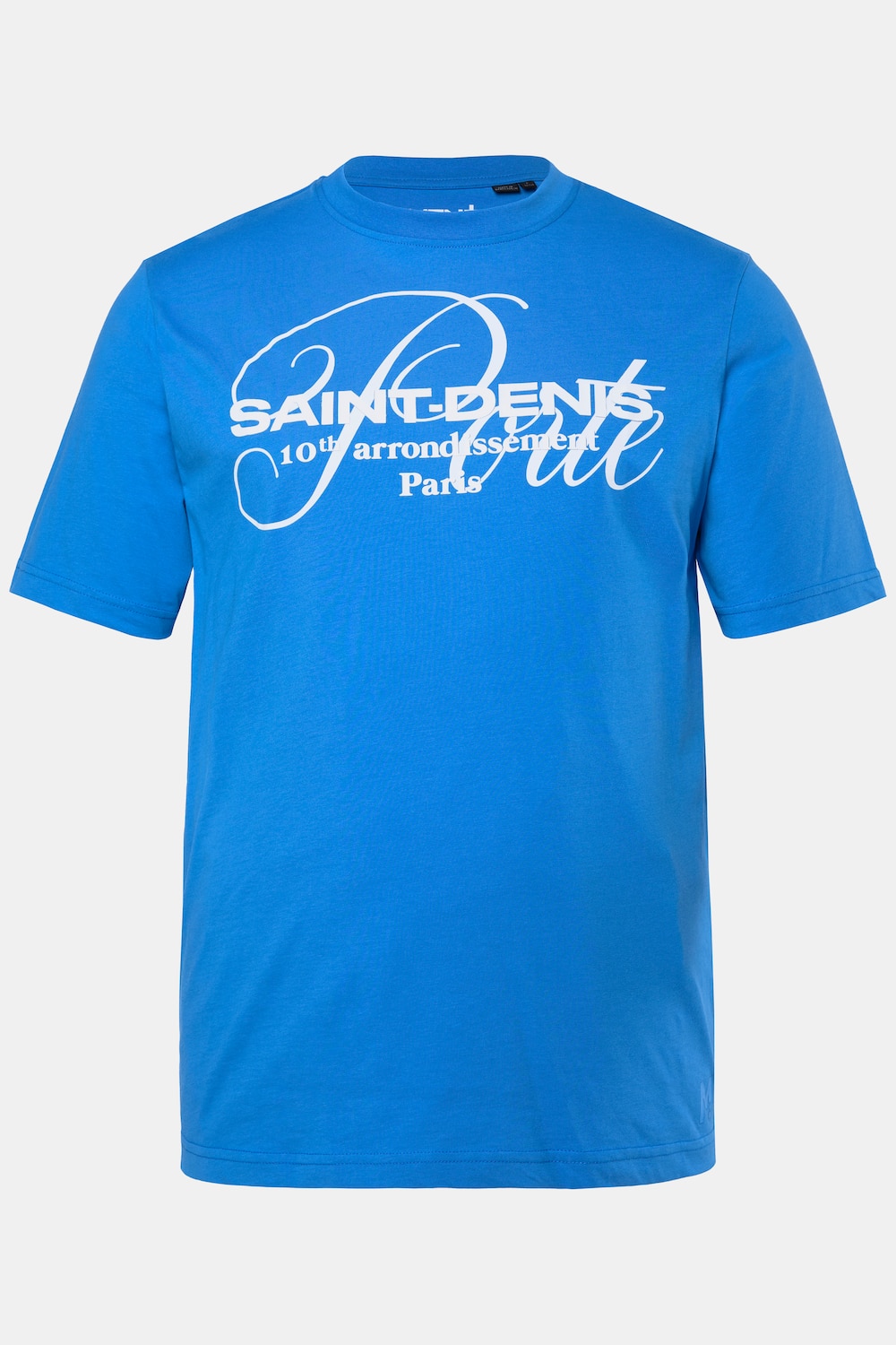 Men+ T-shirt, borstprint, korte mouwen, ronde hals, tot 8XL