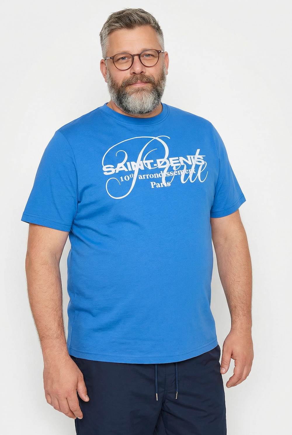 T-Shirt, Brustprint, Halbarm, Rundhals, bis 8 XL