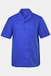 Men+ skjorte i hørlook, korte ærmer, Cubakrave, Cuba pasform, op til 8 XL