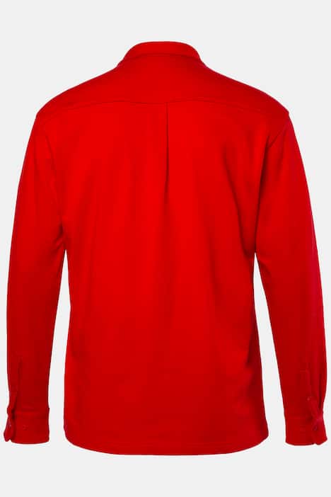 Men+ sweat-overhemd, lange mouwen, kentkraag, Modern Fit, tot 8XL