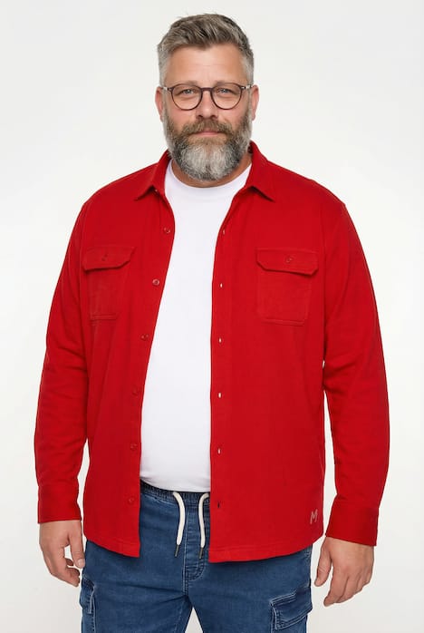 Men+ Sweathemd, Langarm, Kentkragen, Modern Fit, bis 8 XL