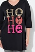 Longshirt, Ho Ho Ho, A-lijn, V-hals, lange mouwen