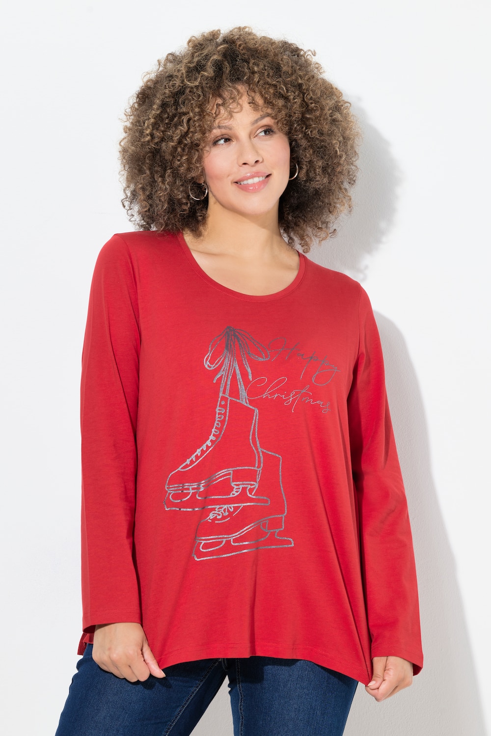 Große Größen Shirt, Damen, rot, Größe: 54/56, Baumwolle, Ulla Popken