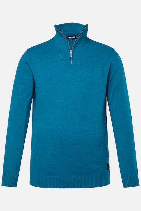 Men+ Troyer, Pullover, Stehkragen mit Zipper, bis 8 XL