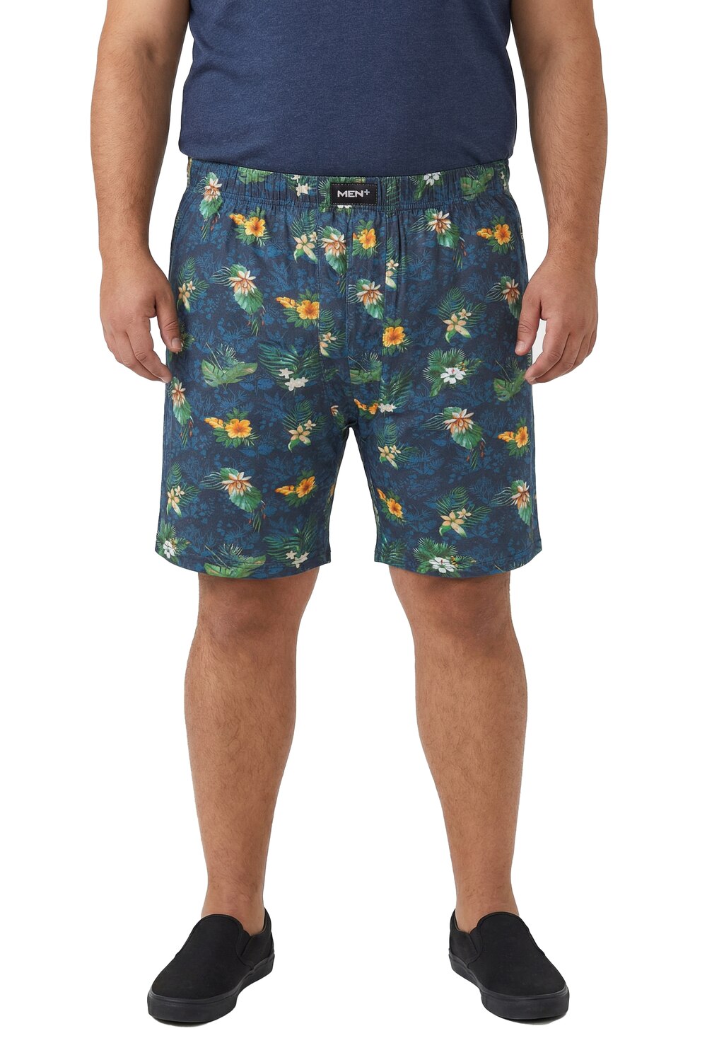 Stora storlekar Boxershorts FLEXLASTIC®, Her, blå, storlek: XXL, Bomull, Men Plus
